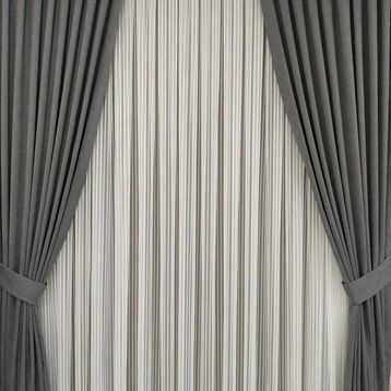 Taç Karartma Blackout Pilesiz Kum Beji 100x270 cm Fon Perde