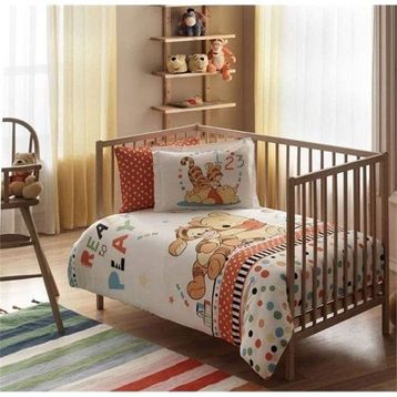 Taç Lisanslı Bebek Disney Cars Baby Patchwork Bebek Nevresim Takımı