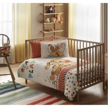 Taç Lisanslı Bebek Disney Cars Baby Patchwork Bebek Nevresim Takımı