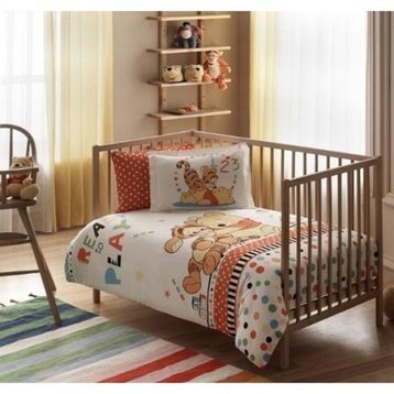Taç Lisanslı Bebek Disney Cars Baby Patchwork Bebek Nevresim Takımı