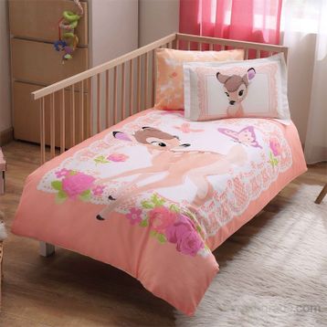 Taç Lisanslı Disney Bambi Bebek Nevresim Takımı