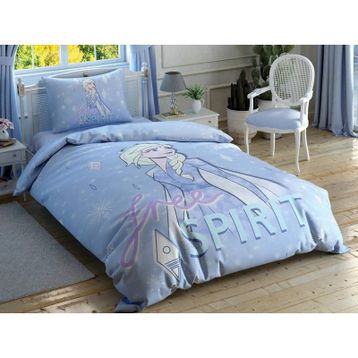 Taç Lisanslı Disney Frozen 2 Free Spirit Glow Parlayan Tek Kişilik Nevresim Takımı