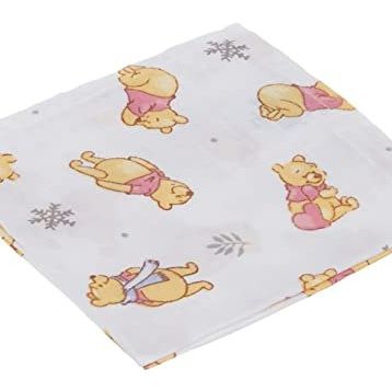 Taç Lisanslı Disney Winnie Pamuk Müslin Ağız Bezi
