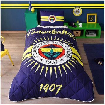 Taç Lisanslı Fenerbahçe Yastık Hediyeli Yorgan Seti