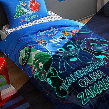 Taç Lisansli Pj Masks Nevresim Takımı
