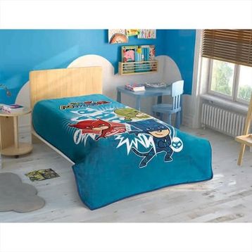 Taç Lisanslı Pj Masks Tek Kişilik Battaniye