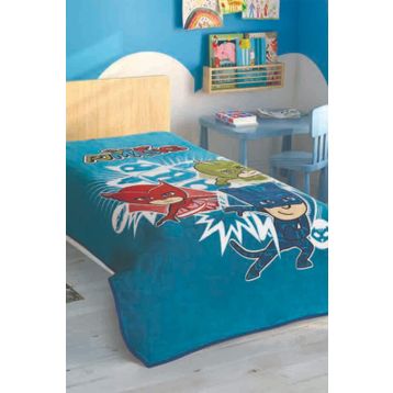 Taç Lisanslı Pj Masks Tek Kişilik Battaniye