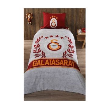 Taç Lisanslı Ranforce Galatasaray Grey Nevresim Takımı