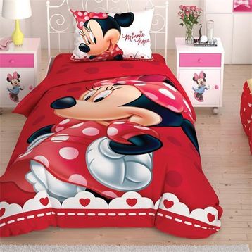 Taç Minnie Lovely Glitter Tek Kişilik Nevresim Takımı