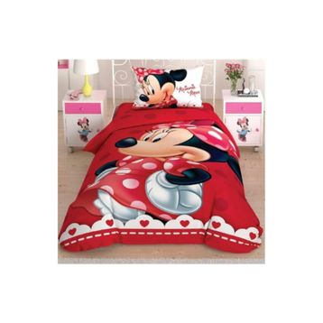 Taç Minnie Lovely Glitter Tek Kişilik Nevresim Takımı