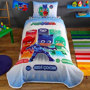 Taç Pj Masks Tek Kişilik Pike Takımı