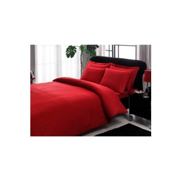 Taç Premium Basic Stripe Kırmızı Çift Kişilik Nevresim Takım