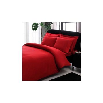 Taç Premium Basic Stripe Saten Kırmızı Çift Kişilik Nevresim Takımı