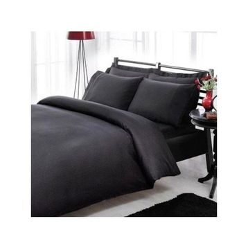 Taç Premium Basic Stripe Siyah Çift Kişilik Nevresim Takımı