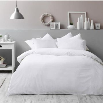 Taç Ranforce Basic Krem Tek Kişilik Nevresim Takımı