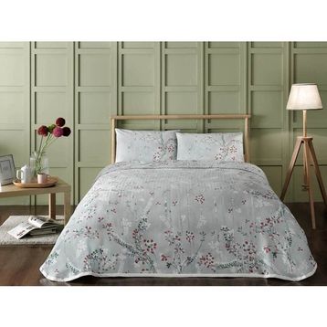 Taç Ranforce Daisy Mint Çift Kişilik Pike Takımı