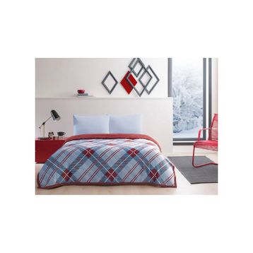 Taç Rialta Kırmızı 200x220 cm Winter Battaniye Seti