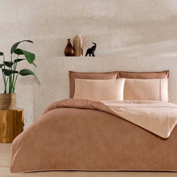 Taç Riven Taba 200 x 220 cm Biyeli Çift Kişilik Nevresim Takımı
