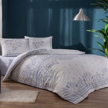 Taç Robin Lila Çift Kişilik Ranforce Nevresim Takımı