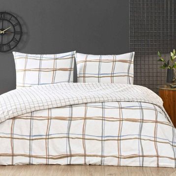 Taç Rokkie Beyaz 200 x 220 cm Ranforce Çift Kişilik Nevresim Takımı