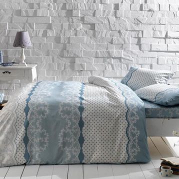 Taç Sally Mavi Tek Kişilik Nevresim Takımı