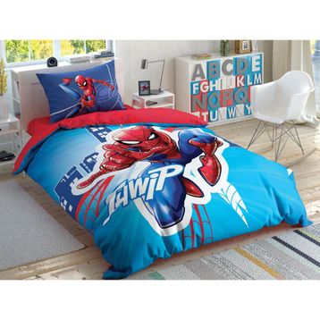 Taç Spiderman Light City Glow Nevresim Takımı