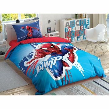 Taç Spiderman Light City Glow Nevresim Takımı