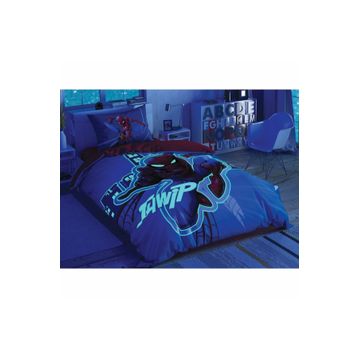 Taç Spiderman Light City Glow Nevresim Takımı