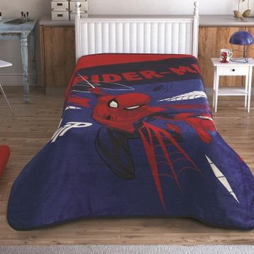Taç Spiderman Lisanslı Tek Kişilik Battaniye
