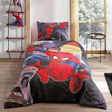 Taç Spiderman Lisanslı Tek Kişilik Battaniye
