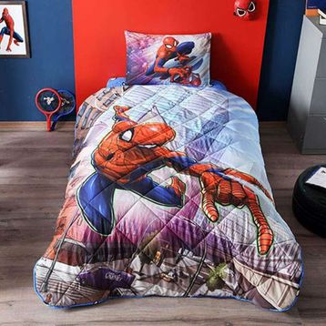 Taç Spiderman Tek Kişilik Yorgan Seti