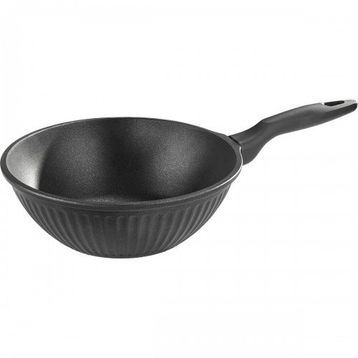 Taç T4786 Valeriya Siyah 28 cm Döküm Wok Tava