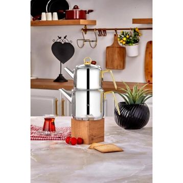 Taç TAC-5905 Hera 1.65 lt Gold Çaydanlık Takımı