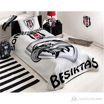 Taç Tap Lisanslı Besıktas Sonsuza Dek Tek Kişilik Pıke Takımı