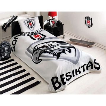 Taç Tap Lisanslı Besıktas Sonsuza Dek Tek Kişilik Pıke Takımı