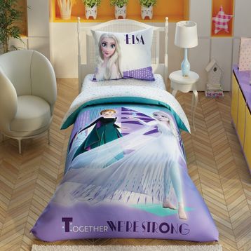 Taç Tek Kişilik Lisanslı Disney Frozen 2 Crystal Nevresim Takımı