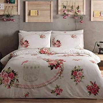 Taç Violet Pembe Çift Kişilik Nevresim Takımı