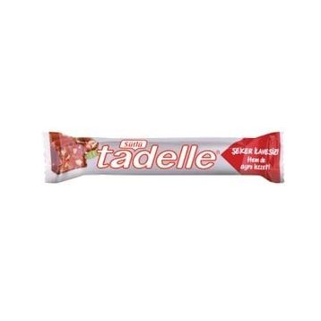 Tadelle 20 gr Fındık Dolgulu Şekersiz Sütlü Çikolata