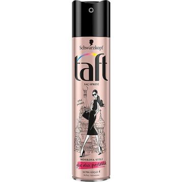 Taft Moskova Stili Göz Alıcı Parlaklık 250 ml Saç Şekillendirici Sprey