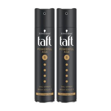 Taft No:5 Powerful Age 2x250 ml Saç Spreyi