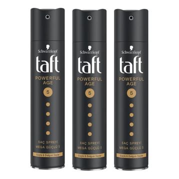 Taft No:5 Powerful Age 3x250 ml Saç Spreyi