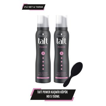 Taft Power 2x150 ml Kaşmir Köpük + Tarak