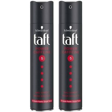 TAFT SAÇ SPREYİ MEGA GÜÇLÜ KAFEİN NO:5 2 ADET