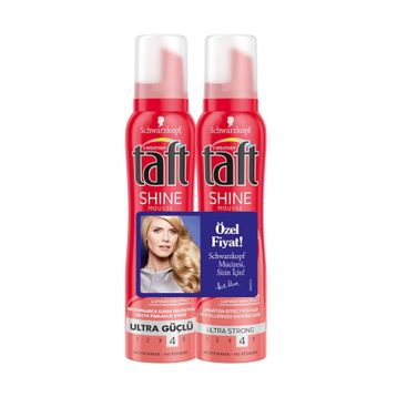 Taft Shine Mousse 2x150 ml Saç Şekillendirici Köpük
