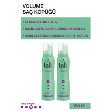 Taft True Volume No:3 2x150 ml Saç Şekillendirici Köpük