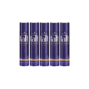Taft Ultimate Kristal Parlaklığı Veren En Güçlü 5x250 ml Saç Şekillendirici Sprey