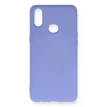 Tahticmer Samsung Galaxy A10S Nano Içi Kadife Silikon Lila Kılıf