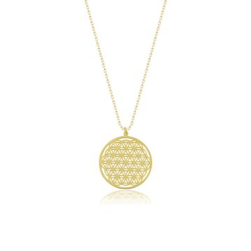 Takı Store Gold Yaşam Çiçeği Gümüş Kolye