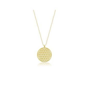 Takı Store Gold Yaşam Çiçeği Gümüş Kolye