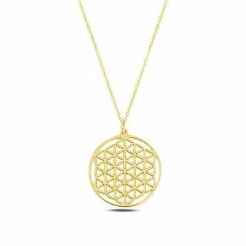 Takı Store Gold Yaşam Çiçeği Gümüş Kolye